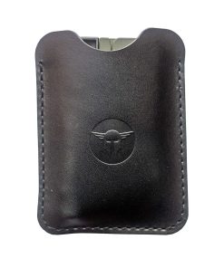 LIFECARD LEATHER SLEEVE FOR THREADED BARREL – BLACK